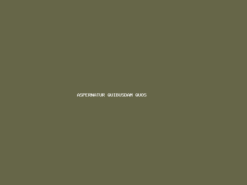 Aspernatur Quibusdam Quos